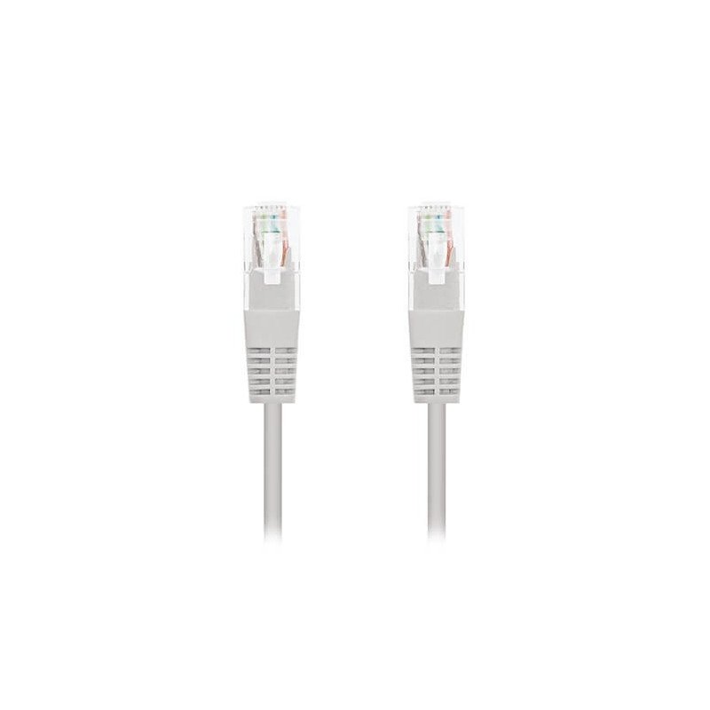Cable red nanocable latiguillo rj45 utp cat6 7m gris