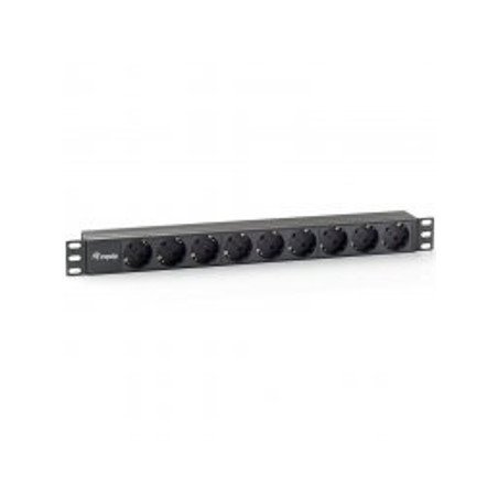 Regleta alimentacion equip rack 19 pulgadas 1u 9 tomas 3500w cable 1.8m