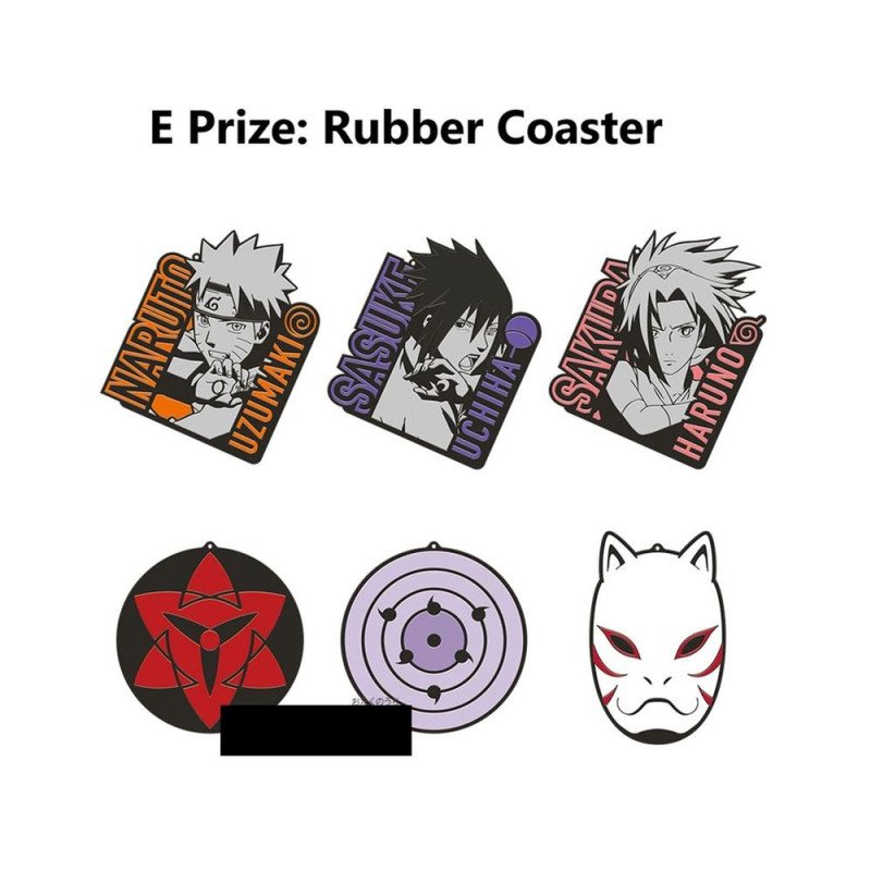 Assortimento di sottobicchieri Bandai 24 pezzi Naruto Will of Fire edizione esclusiva
