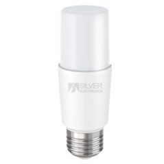 Bombilla led silver electronic eco tubular t37 ip20 -  720 lm -   9w60w -  e27 -  5000k -  a+