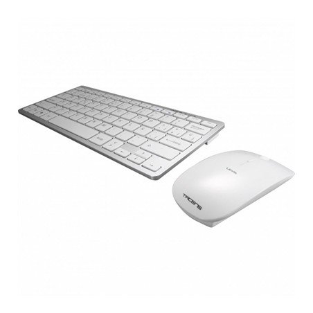 Kit teclado + raton inalambrico tacens levis usb blanco 6leviscombov2