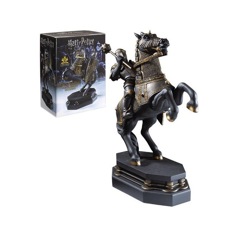 Supporto per libri the noble collection cavaliere nero scacchi della sfida finale del mago