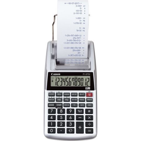 Calculadora canon impresion portatil p1 - dtsc ii hwb 12 digitos