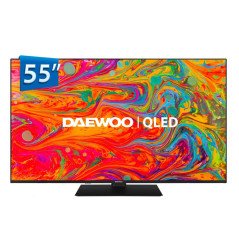 Tv daewoo 55 pollici qled 4k uhd - 55dm65qv - smart tv