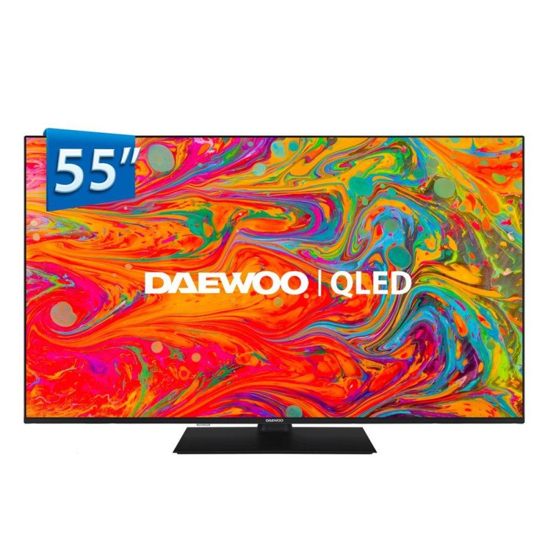 Tv daewoo 55 pollici qled 4k uhd - 55dm65qv - smart tv