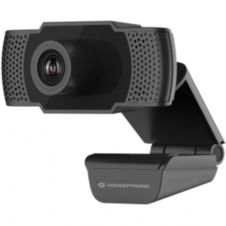 Webcam fhd conceptronic amdis01b - 1080p - usb - 30 fps - angulo vision 90 - foco manual - microfono integrado