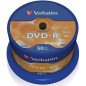 Verbatim dvd - r 4.7gb 16x tarrina 50 unidades advanced azo