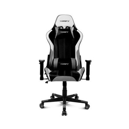 Silla gaming drift dr175 gris incluye cojines cervical y lumbar