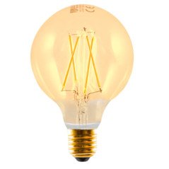 Bombilla led silver electronic filamento edison globo 3w25w -  e27 -  2.200k -  320 -  330 lm -  luz extra calida -  a++