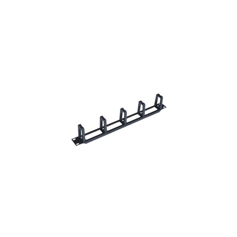 Panel pasa cables wp 1u plastico  negro