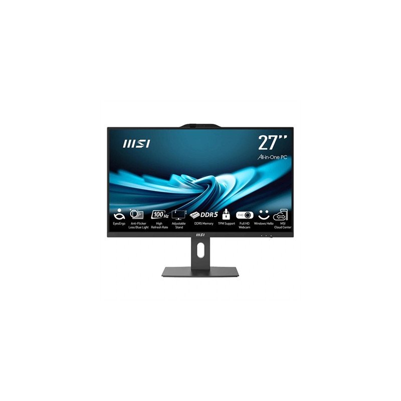 Ordenador all in one aio msi ap272p - 483es i5 - 14400 8gb 512gb w11h 27 pulgadas negro