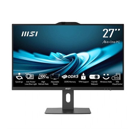 Ordenador all in one aio msi ap272p - 483es i5 - 14400 8gb 512gb w11h 27 pulgadas negro
