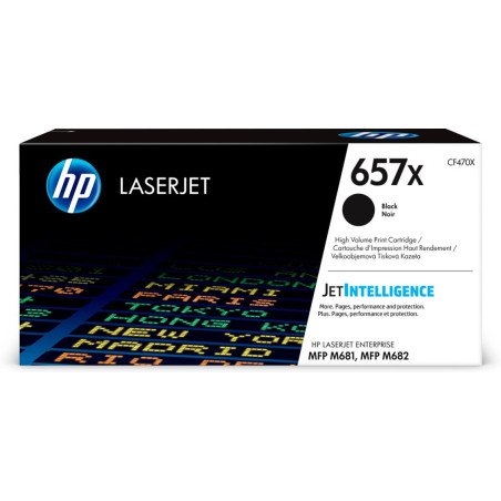HP Cartuccia toner nero originale ad alta capacità LaserJet 657X