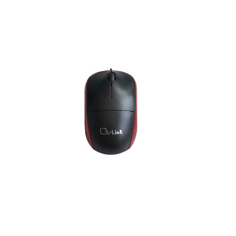 Raton optico usb l - link negro - rojo