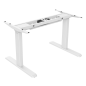 Signa estructura ajustable para escritorio doble motor y 3 segmentos blanca