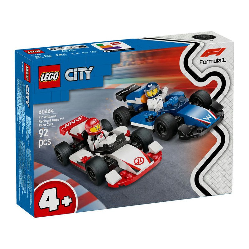 Lego city formula 1 coches william racing y haas f1