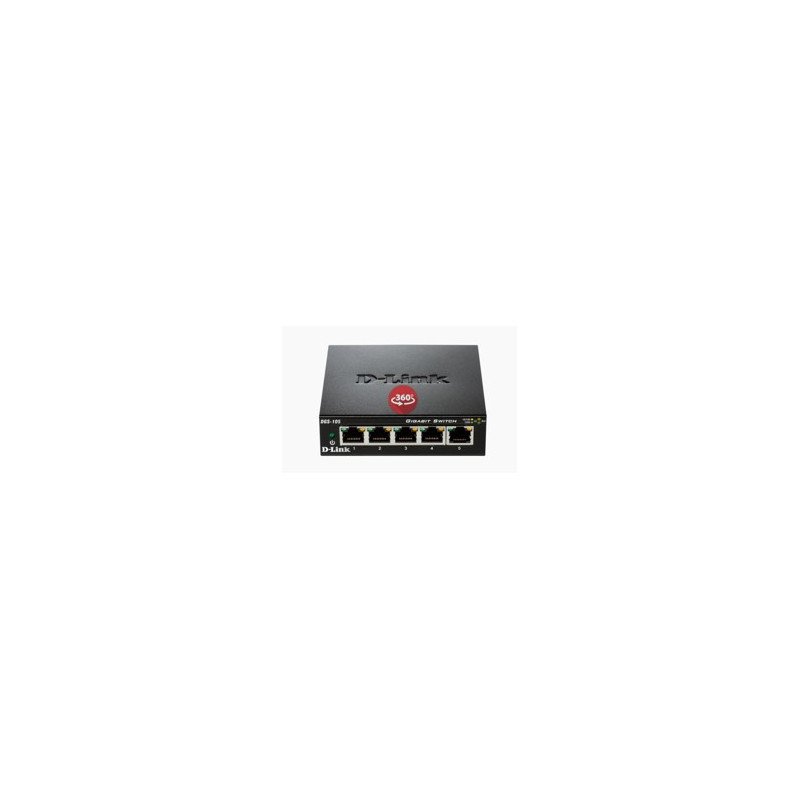 Switch d - link 5 ptos 10 - 100 - 1000 gigabyte metal