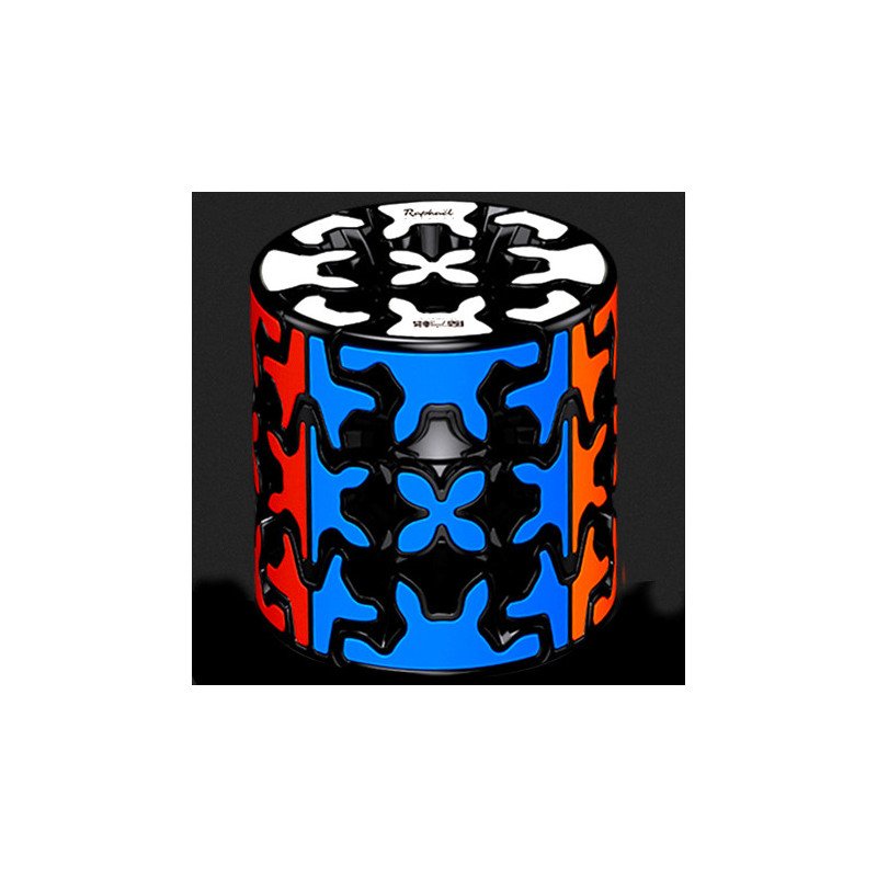 Cubo de rubik qiyi gear barrel 3x3 bordes negros