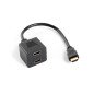 Adaptador lanberg hdmi macho -  hdmi hembra x2 splitter 20cm