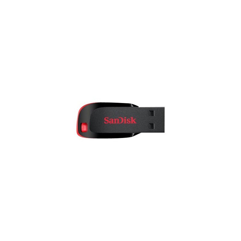 Memoria usb 2.0 sandisk 128gb cruzer blade rojo
