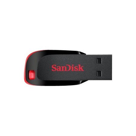 Memoria usb 2.0 sandisk 128gb cruzer blade rojo