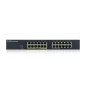 Switch 24 puertos zyxel gs1915 - 24ep - eu0101f 100 - 1000 gigabit ethernet 12 puertos poe