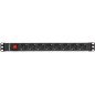 Regleta salicru para rack 19 pulgadas sps pdu 8 tomas shuko interruptor