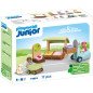 Playmobil junior puesto ecolgico y carretilla elevadora
