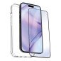 Carcasa myway para apple iphone 15 transparente + protector pantalla cristal templado