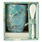 Taza de cermica con cuchara enesco los almendros vincent van gogh