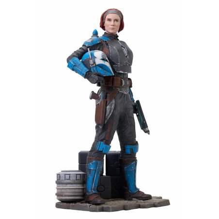 Statua di Bo Katan della collezione Diamond Figure Star Wars The Mandalorian Milestones