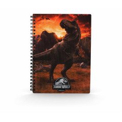 Libreta efecto 3d into the wild jurassic world