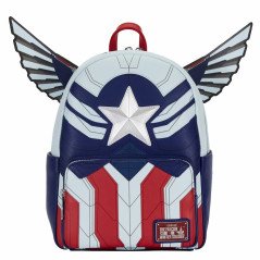 Mini mochila loungefly marvel falcon capitn amrica cosplay