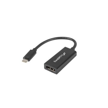 Adaptador usb lanberg usb tipo c m 3.1 a displayport h 15cm negro