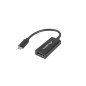 Adaptador usb lanberg usb tipo c m 3.1 a displayport h 15cm negro
