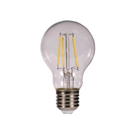 Bombilla led kodak filamento cristal esferica a60 -  e27 -  806lm -  calido 3000k -  8w60w -  no regulable