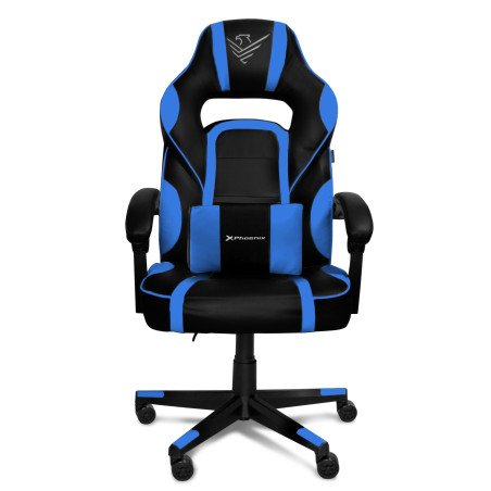 Sedia gaming Phoenix Trophy in pelle PU blu