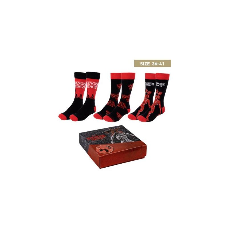 Pack calcetines 3 piezas stranger things talla 36 -  41