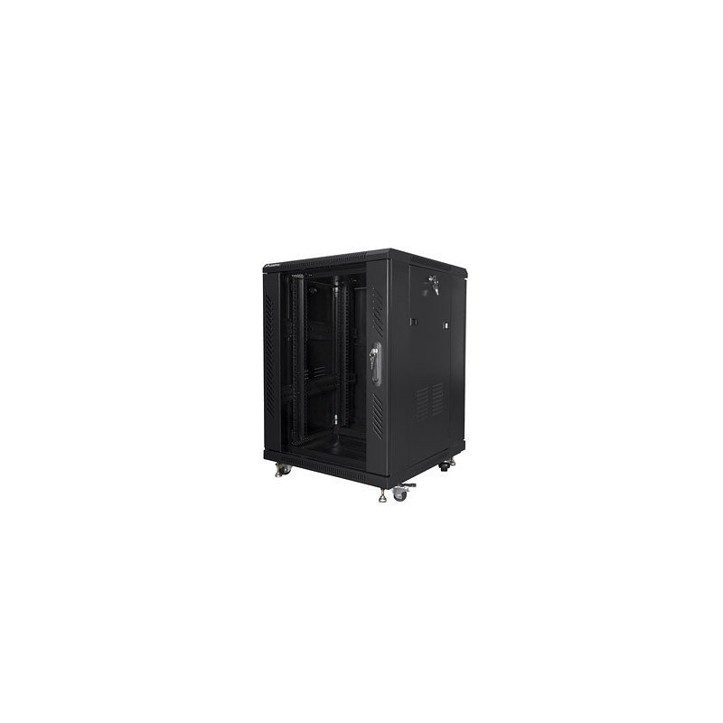 Armario rack lanberg 15u 600 x 600 auto ensamblado 19 pulgadas carga maxima 800kg negro