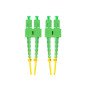 Latiguillo fibra optica sc - apc lanberg 2m mono duplex g657a1 lszh amarillo