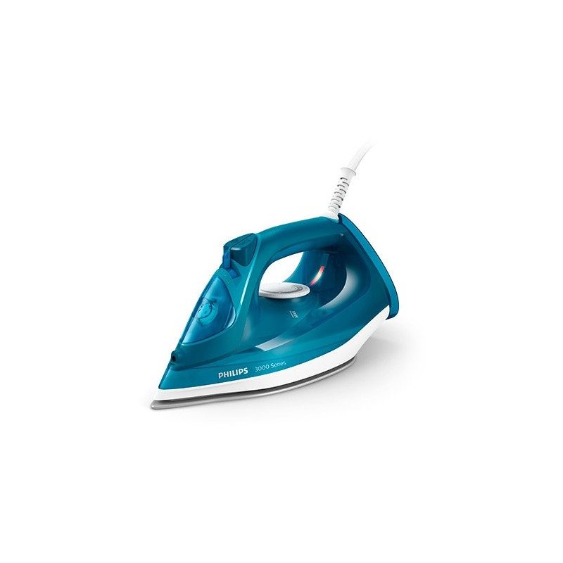 Plancha de vapor philips easyspeed dst3040 - 70 azul 2400w - vapor continuo - suela ceramica - vapor vertical