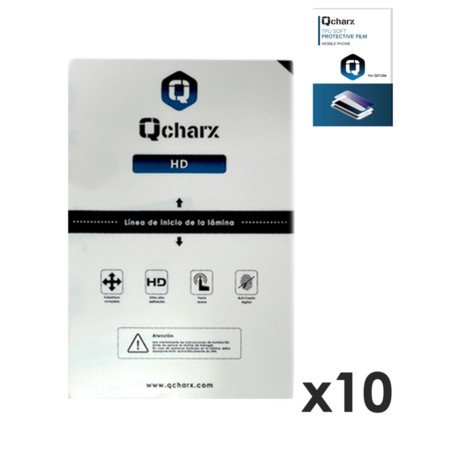 Lamine di protezione frontali per tablet qcharx idrogel hd qx1 lite 10 unità