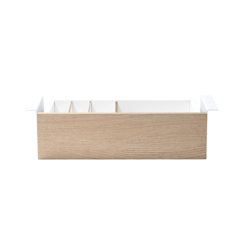 Cajon phoenix para escritorio artisan combinacin blanco y madera natural