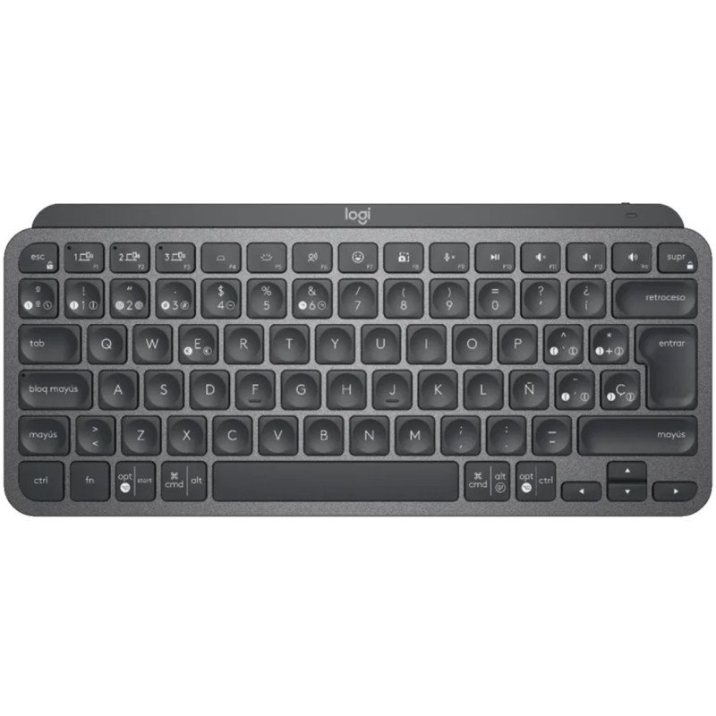 Teclado logitech mx keys mini grafito wireless inalambrico qwerty espaol