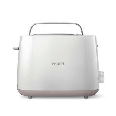 Tostadora philips daily collection hd2581 blanco 830w - 8 niveles - 2 ranuras dist.tamao - bandeja migas