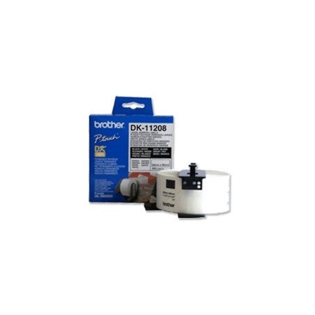 Etiquetas papel precortada brother dk11208 38 x 90 mm 400 - e ql - 500 ql - 550 650td