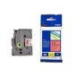 Cinta laminada brother tze431 12mm x 8m rojo - negro
