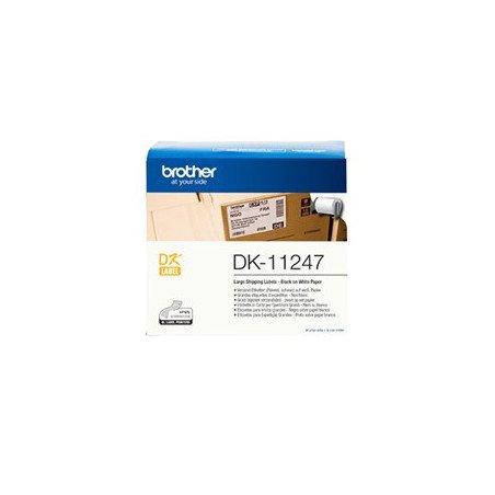 Etiquetas papel precortada brother dk11247 103 x 164 mm 180e ql1050 -  ql1100