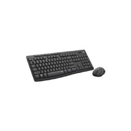 Teclado + mouse logitech mk295 silent negro wireles inalambrico