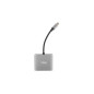 Adaptador natec multipuerto usb - c a usb 3.0 hdmi 4k